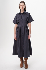 White Smoke Floraine Dress Midi Dress