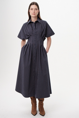 White Smoke Floraine Dress Midi Dress