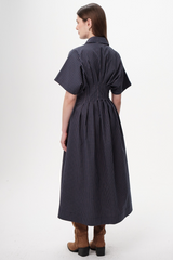 White Smoke Floraine Dress Midi Dress