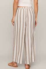 Gray The Perfect Linen Stripe Pant Pant