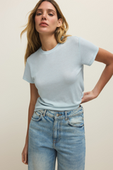 Antique White Tourist Knit Jersey Tee T Shirt