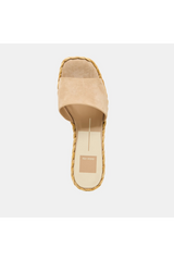 Lavender Dixi Sandals | Camel Suede Shoe