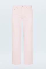 Light Gray Lexi Mid Rise Bowed Straight Jean | Blush Jeans