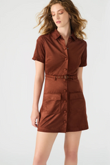 Saddle Brown Joliana Dress Mini Dress
