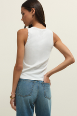 Antique White Clarke Rib Tank Tank Top