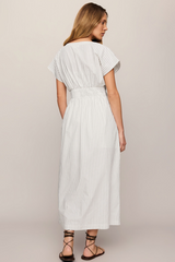 Gray Sanna Striped Midi Dress Midi Dress