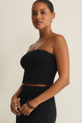 Black Caffari Tube Top Top
