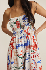 Light Gray Cornelia Getaway Midi Dress Midi Dress