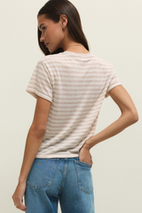 Antique White Tourist Striped Tee Tshirt