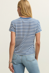 Lavender Tourist Striped Tee Tshirt