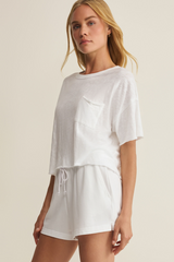 Light Gray Everyday Pocket Tee T Shirt