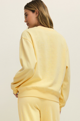 Antique White Classic Boyfriend Sweatshirt Sweater