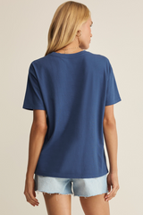 Light Gray American Boyfriend Tee Graphic Tee