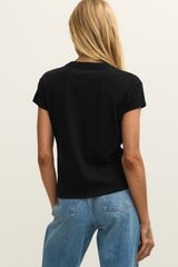 Antique White Modern Slub Tee Shirts & Tops