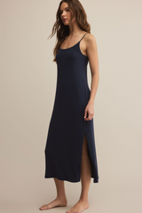 Gray Classique Rib Dress ZLD253997