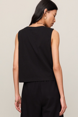 Black Sloane V-Neck Top Top