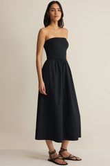Light Gray Sunsought Strapless Midi Dress Midi Dress
