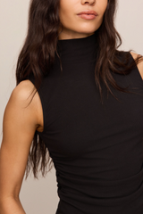 Black Silva High Neck Tank Tank