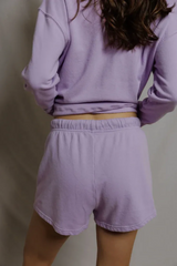 Light Slate Gray Layla French Terry Sweat Short Short