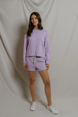 Dark Gray Layla French Terry Sweat Short Short