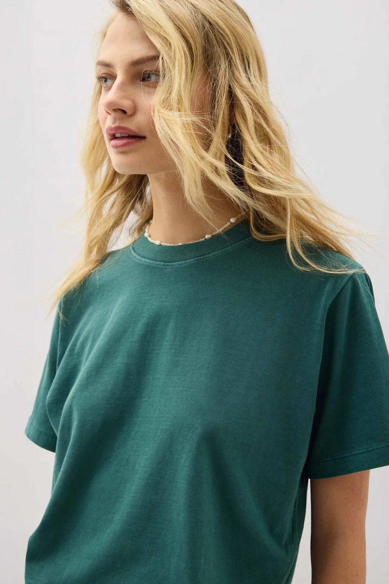 Dark Slate Gray Relaxed Crop Tee Crop Tee