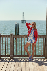 Lavender Sailor Cardigan in Summer Knit Cardigan