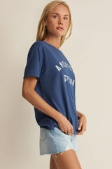 Gray American Boyfriend Tee Graphic Tee