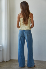 Dark Gray Kay Eyelet Tank Tank Top