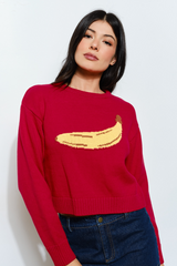 Firebrick Banana Sweater Sweater