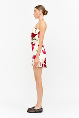 White Smoke Arly Strapless Floral Mini Dress Mini Dress