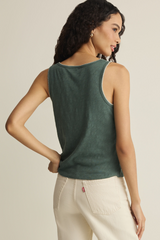 Gray Julian Crochet Tank Tank Top