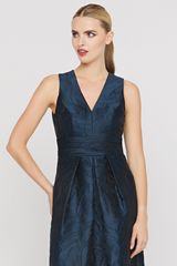 Dark Slate Gray Mariah | Jacquard Gown Formal Gown