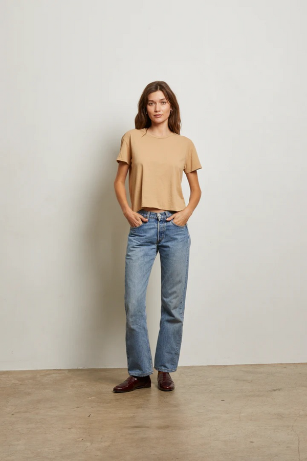 Gray Harley Boxy Crew Tee T Shirt