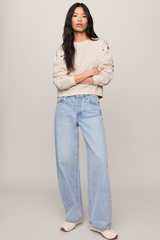 Light Gray Axel Grommet Top Top