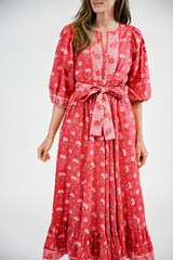 Antique White Laurel Maxi Dress | Merlot Maxi Dress