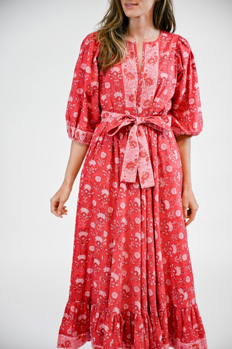 Antique White Laurel Maxi Dress | Merlot Maxi Dress