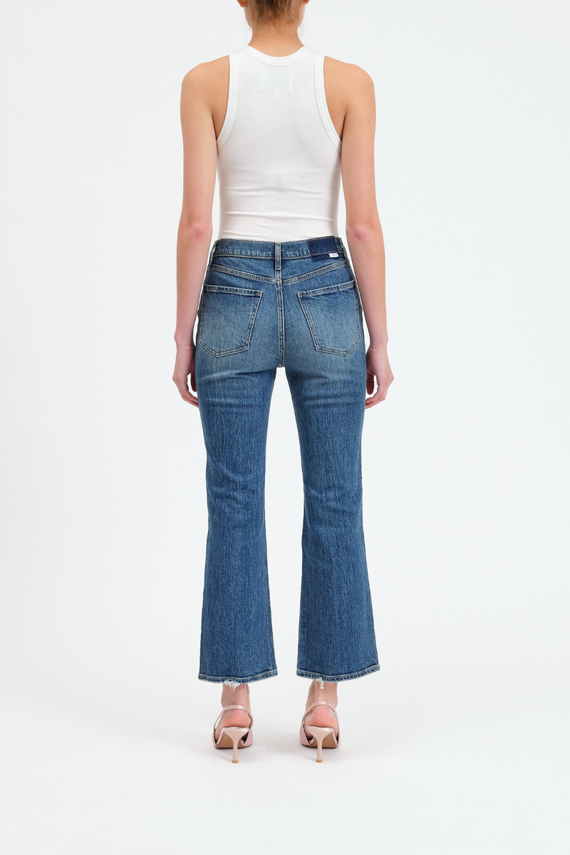 White Smoke Soho High Rise Ankle Flare | Rush Hour Jeans