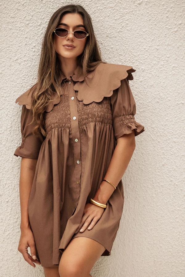 Light Gray Flinders Dress Mini Dress