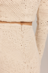 Wheat Cressa Crochet Mini Skirt Mini Skirt