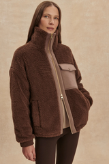 Tan Lowell Sherpa Jacket Jacket