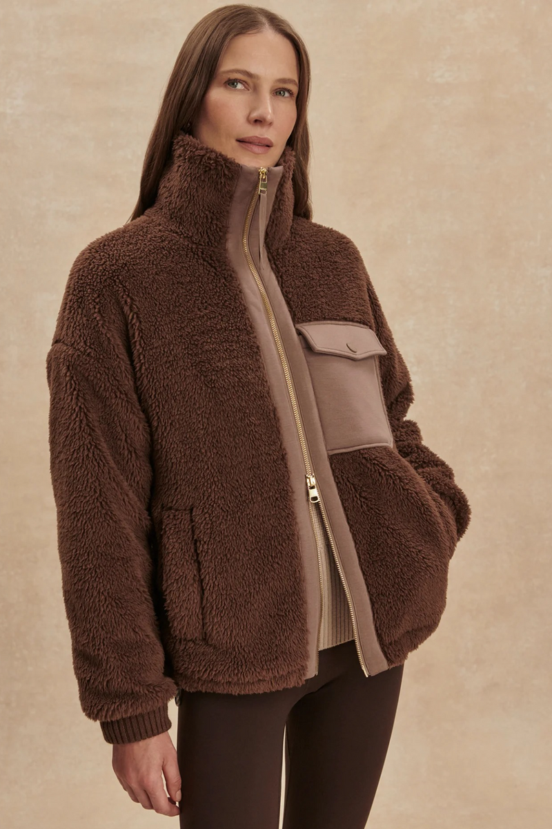 Tan Lowell Sherpa Jacket Jacket