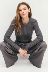 Dark Slate Gray The Feel Good Sweater Sweater