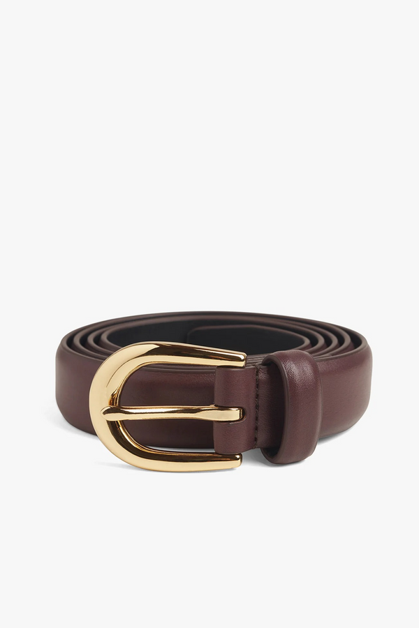 White Smoke The Favorite Belt in Burgundy/Gold Belt