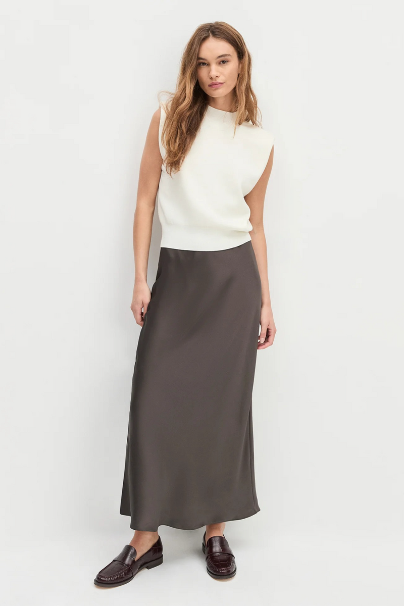 Beige The Favorite Skirt Midi Skirt