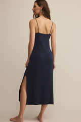 Gray Classique Rib Dress ZLD253997