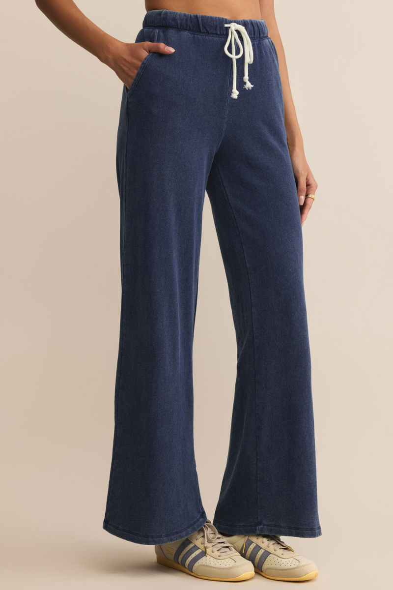 Dark Slate Gray Hunter Knit Denim Pant Pant