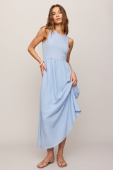 Light Gray Charlotte Rib Midi Dress Maxi Dress