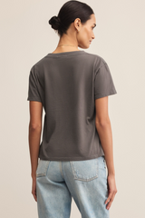 Dark Slate Gray Weekdays V-Neck Tee T Shirt