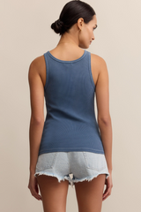 Gray Classic Scoop Tank Tank Top