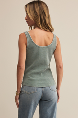 Gray Starling Mini Thermal Tank Tank Top